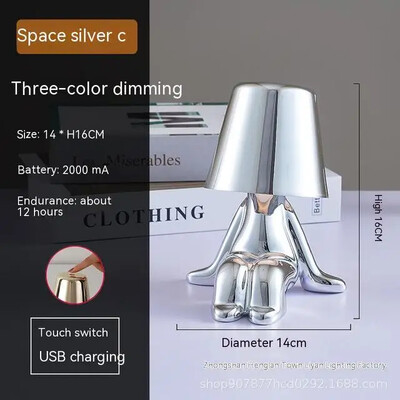 Lampă de birou cu USB 5V tactilă cu LED, în stil nordic, pentru dormitor, bar de noptieră, iluminare creativă, cadou, lampă decorativă de masă