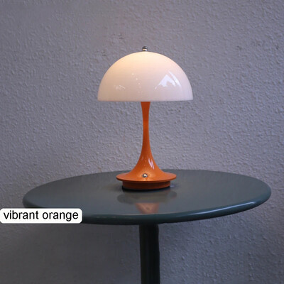 Led miegamojo naktinė lempa Grybų įkraunama stalinė lempa Belaidis kambario dekoras Naktinės šviesos jutiklinis jungiklis Atmosferos USB stalinė lempa