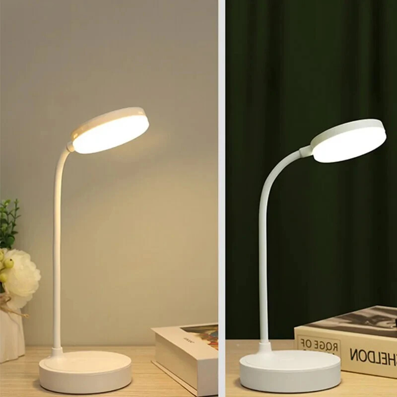 Kaasaskantav mini-LED-hämardatav laualamp USB-pistik Patareitoitega Magamistoa voodilamp Laud Lugemislamp Silmade kaitse soe valgus