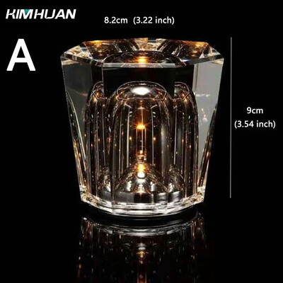 USB kristalna lampa s dijamantnom LED punjivom stolnom lampom za restoran i bar stolno svjetlo za spavaću sobu