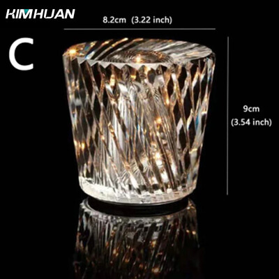 USB kristalna lampa s dijamantnom LED punjivom stolnom lampom za restoran i bar stolno svjetlo za spavaću sobu