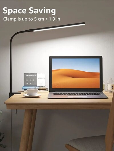 Επιτραπέζιο φωτιστικό LED με σφιγκτήρα Swing Arm Desk Lamps Eye-Caring Dimmable Desk Light με 3 λειτουργίες χρώματος και 10 επιτραπέζια φώτα led με δυνατότητα ρύθμισης