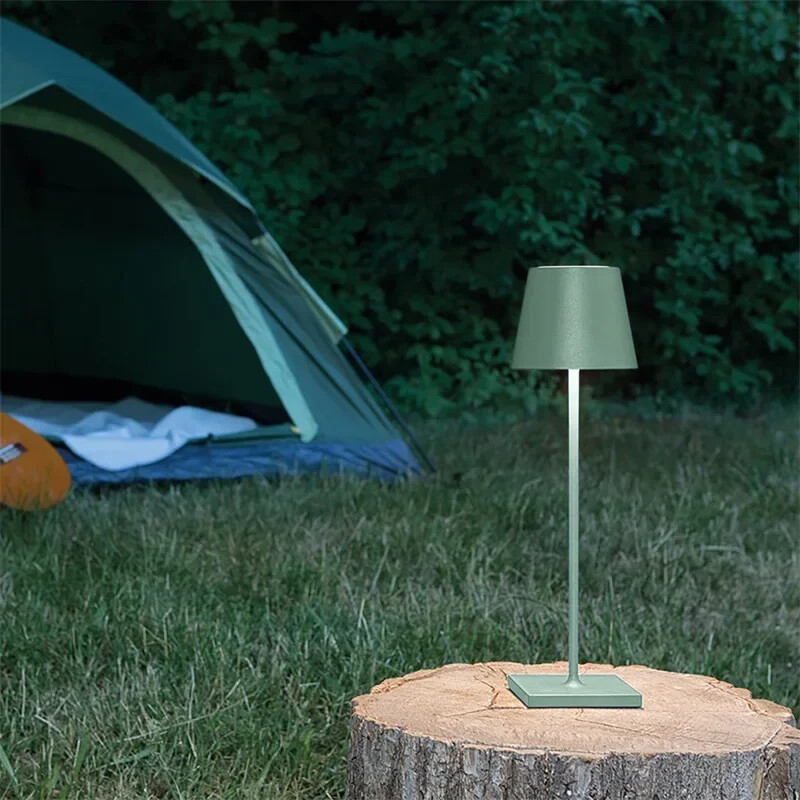 Lampă de birou cu LED Lămpi portabile de masă Lampă modernă de lux Lampă de noptieră fără fir Lampă de noapte reîncărcabilă prin USB, rezistentă la apă