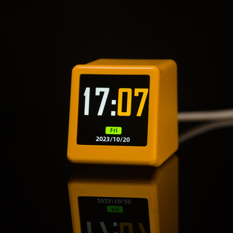 Väike kaasaskantav nutikas WiFi-ilmajaam, ekraan ilmateate temperatuur õhuniiskus aeg äratuskell töölaua kaunistus