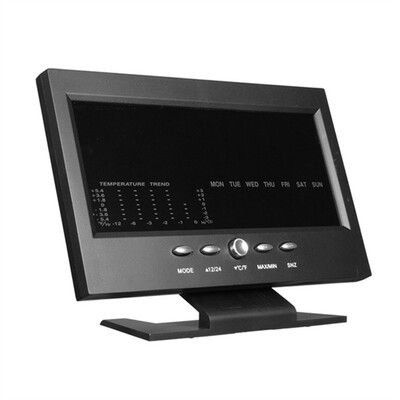 Ecran LED Iluminare digitală din spate Stație meteo interioară Amânare Ceas cu alarmă Ora/Data/Săptămâna/Alarma/Temp/Umiditate/Vremea/Afișare Amânare