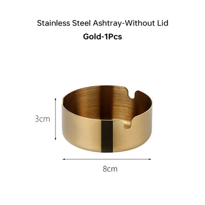Naujos kūrybinės peleninės su dangteliu riešutmedžio medžio staliniams kompiuteriams nerūdijančio plieno, vėjui nepralaidžios peleninės, skirtos rūkyti biuro namų dekoravimui