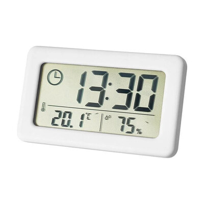 Suure LCD-ekraaniga elektrooniline kell termomeeter Hügromeeter Üliõhuke multifunktsionaalne temperatuuri niiskusmonitori digitaalkell