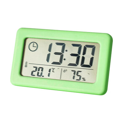Suure LCD-ekraaniga elektrooniline kell termomeeter Hügromeeter Üliõhuke multifunktsionaalne temperatuuri niiskusmonitori digitaalkell