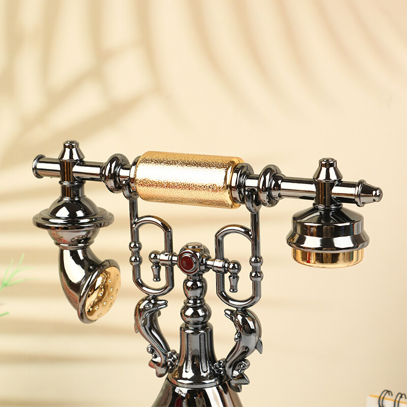 Model de Telefon Retro Ceas Deşteptător Ornament Creativ de Cronometrare pentru Desktop Pentru Decorare Noptieră În Camera Casei