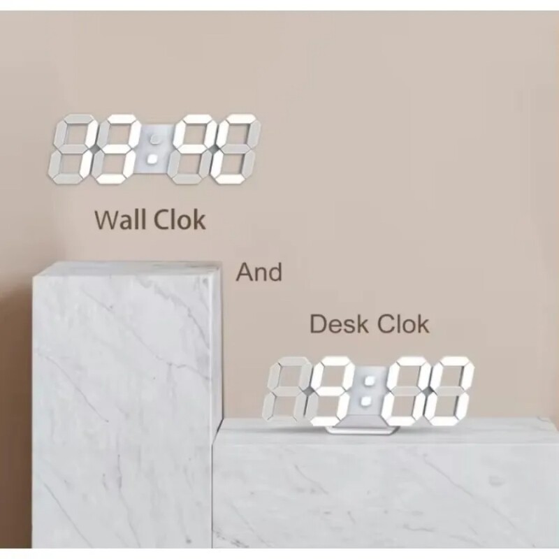 Ceas 3D Led Calendar Termometru Afișaj Ceas Electronică Ceasuri cu alarmă Decorare dormitor Ceas digital de birou Decorații de masă