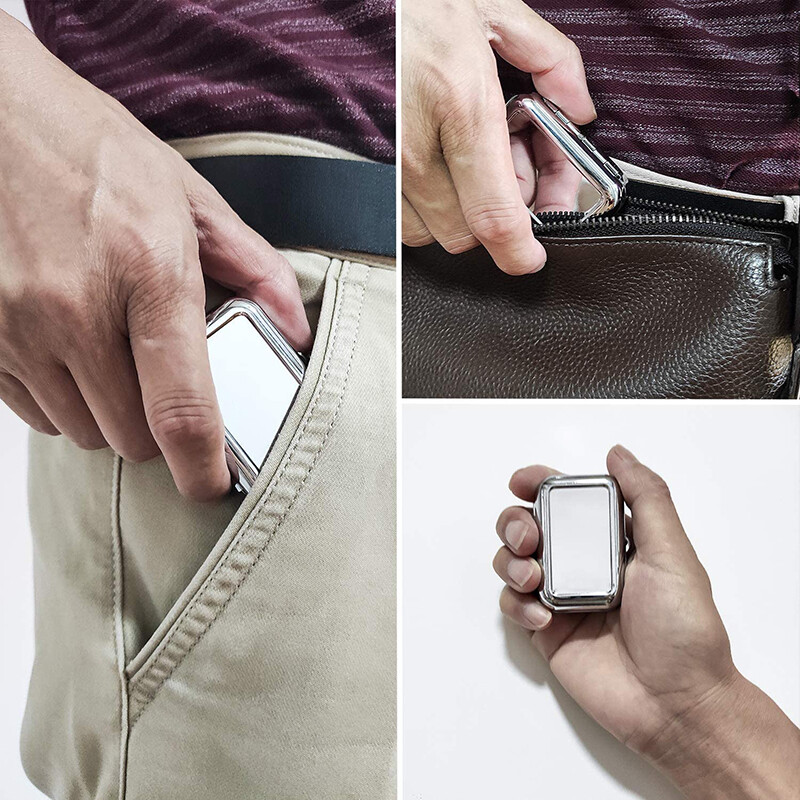 Välitingimustes kasutatav mini-kaasaskantav metallist sigaretituhatoos Moodne lukustatava kaanega tuhatoos lauaarvuti tuhaümbris, tasku-tuhatoos, kingitus mehele