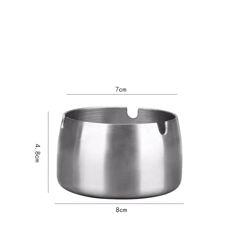 Cigaro peleninė nerūdijančio plieno apvalios formos dekoratyvinis stalviršis Cigarečių pelenų laikiklis skirtas namų miegamojo biuro stalviršiui