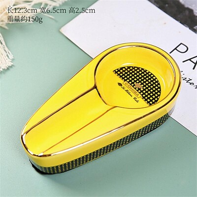 Klassikaline keraamiline libisemisvastane tasku sigareti sigareti tuhatoosi alus, ühe sigarihoidja loomingulised tarvikud