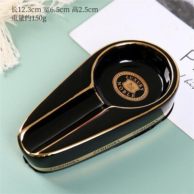 Klassikaline keraamiline libisemisvastane tasku sigareti sigareti tuhatoosi alus, ühe sigarihoidja loomingulised tarvikud