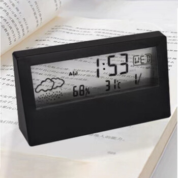 Ψηφιακό ξυπνητήρι Thermo-Hygrometer Creative Weather Temperature Calendar Οθόνη LED Ηλεκτρονικό Ξυπνητήρι