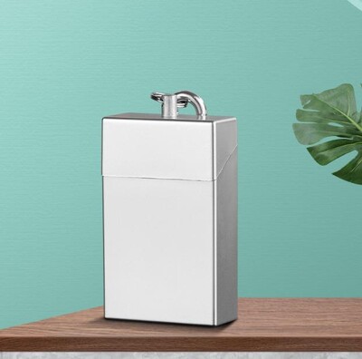 Φορητό τασάκι με συρτάρι μπρελόκ Θήκη τέφρας από ανοξείδωτο ατσάλι Δίσκος τσιγάρων για Μίνι δοχείο τασάκι ταξιδιού αυτοκινήτου εξωτερικού χώρου