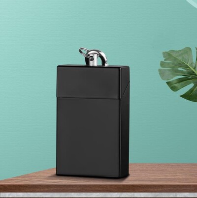 Φορητό τασάκι με συρτάρι μπρελόκ Θήκη τέφρας από ανοξείδωτο ατσάλι Δίσκος τσιγάρων για Μίνι δοχείο τασάκι ταξιδιού αυτοκινήτου εξωτερικού χώρου