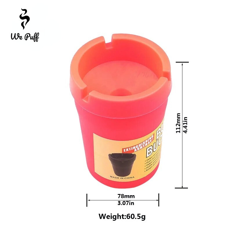 WE PUFF Scrumieră portabilă ignifugă pentru mașină, ușor de curățat, hotel, gospodărie, rezistentă la picături, culoare bomboană, birou, acasă, accesorii pentru tavă de scrumiere