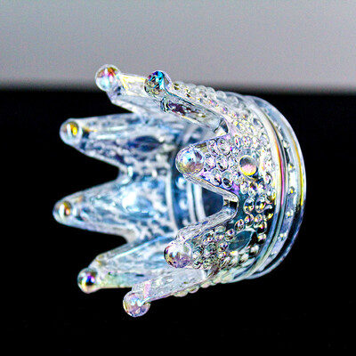 „Crystal Crown“ peleninės žvakių laikiklis lengvas prabangus nišinis aukštos kokybės peleninės aukščiausios kokybės rūkymo rinkinys gali būti naudojamas kaip žvakių laikiklis