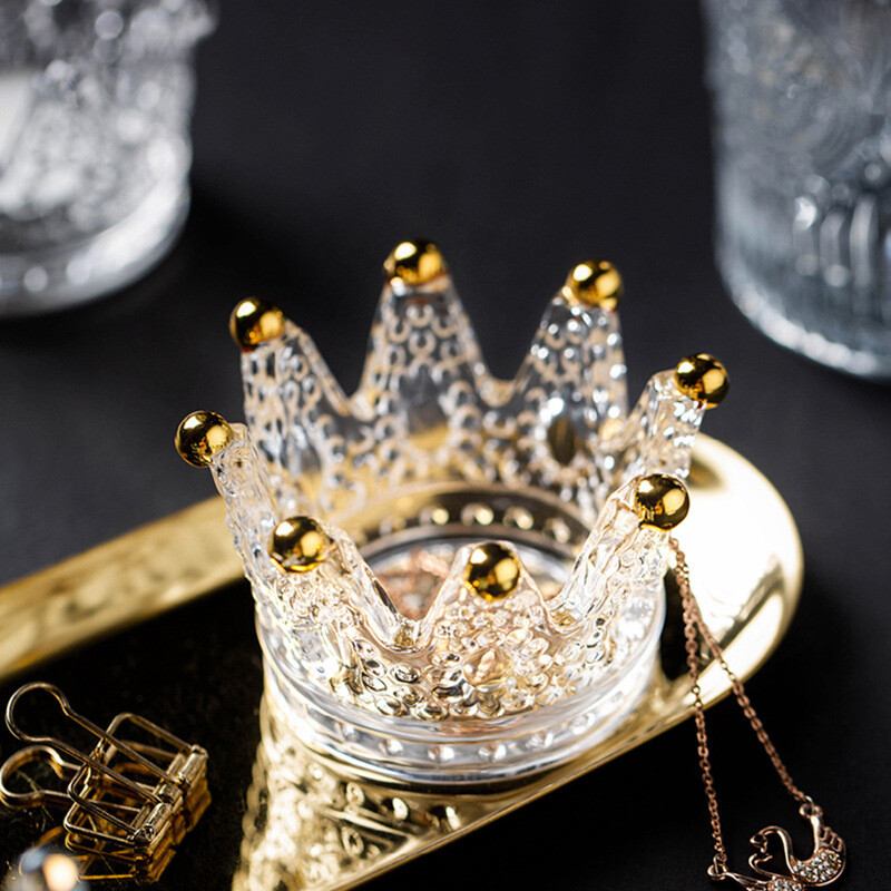 „Crystal Crown“ peleninės žvakių laikiklis lengvas prabangus nišinis aukštos kokybės peleninės aukščiausios kokybės rūkymo rinkinys gali būti naudojamas kaip žvakių laikiklis