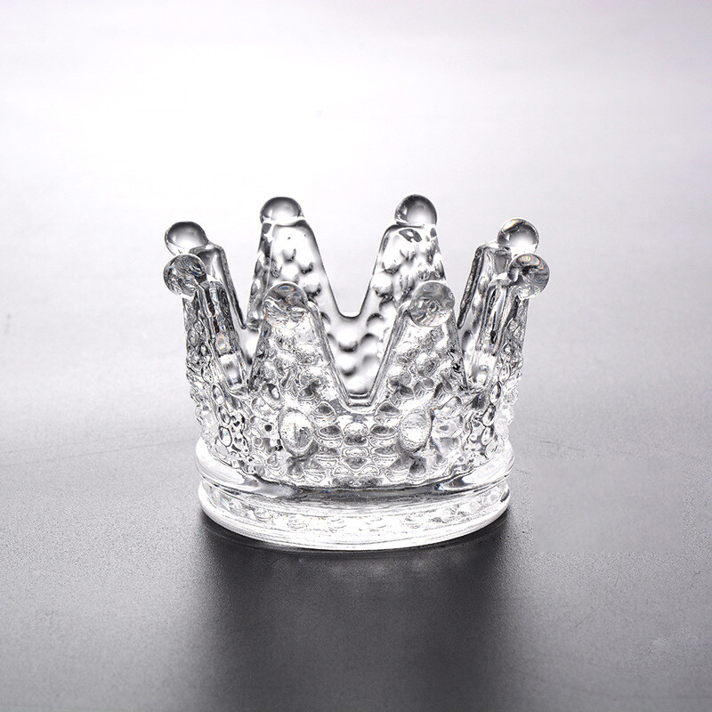 „Crystal Crown“ peleninės žvakių laikiklis lengvas prabangus nišinis aukštos kokybės peleninės aukščiausios kokybės rūkymo rinkinys gali būti naudojamas kaip žvakių laikiklis