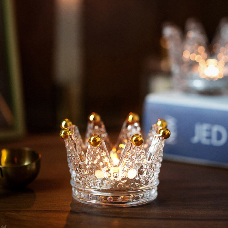 „Crystal Crown“ peleninės žvakių laikiklis lengvas prabangus nišinis aukštos kokybės peleninės aukščiausios kokybės rūkymo rinkinys gali būti naudojamas kaip žvakių laikiklis