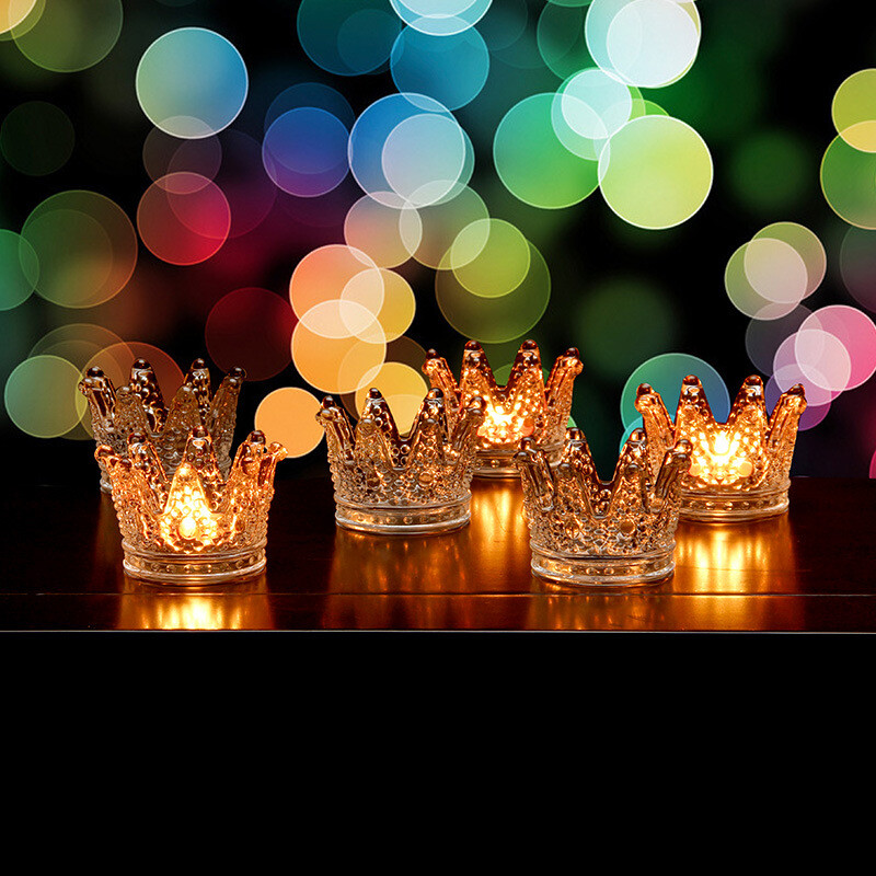 „Crystal Crown“ peleninės žvakių laikiklis lengvas prabangus nišinis aukštos kokybės peleninės aukščiausios kokybės rūkymo rinkinys gali būti naudojamas kaip žvakių laikiklis