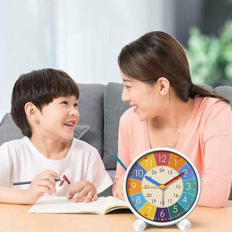Ümar lauakell Lastele Hariduslikud Digitaalsed äratuskellad Vaiksed ajanäitajad Lastelaud Õpetuskell Õppekellad Kaunistus