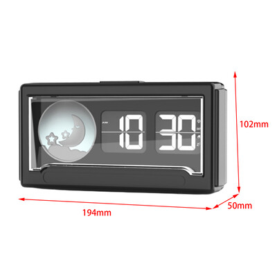 Automaatne ümberpööratav kell Vintage kell Pöörake leht Keeratavad kellad magamistoa sisekujunduseks Flip lauakella leht Keerake kella analoog lauakell