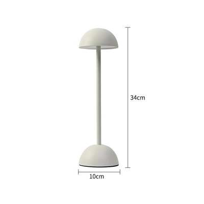 Nordic LED grybų stalo lempa Touch USB įkraunama, skirta namų miegamojo bendrabučio studijoms prie lovos stalo dekoravimo nakties šviesa