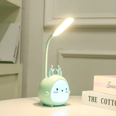 Lauko stovyklavimo lempa USB LED stalinė lempa Triušio lemputė USB įkraunama LED skaitymo lemputė Akių apsauga Spalvinga naktinė lemputė Nauja