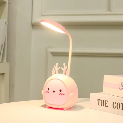 Lauko stovyklavimo lempa USB LED stalinė lempa Triušio lemputė USB įkraunama LED skaitymo lemputė Akių apsauga Spalvinga naktinė lemputė Nauja