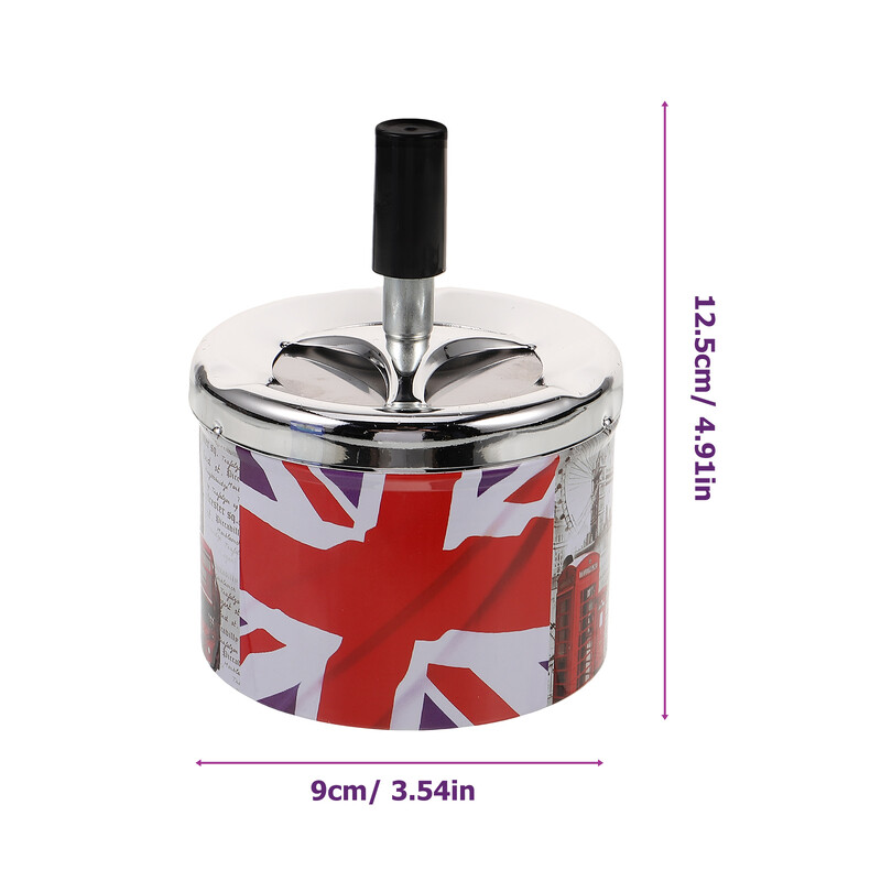 Roostevabast terasest kaasaskantav väike automaatne kustutusmugav tuhatoos auto jaoks koduseks tuhatoosiks Tuhaalus Tuhaalus Kontori tuhatoos