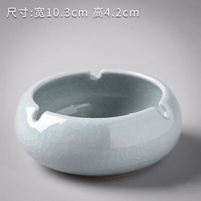 Ge Kiln Ice Crack Κεραμικό Τασάκι Creative Retro Anti-fly Ash Τασάκι Σαλόνι Επιφάνεια εργασίας Απλό Τασάκι Γραφείου Διακόσμηση σπιτιού
