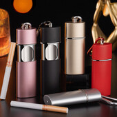 Nešiojama kišeninė peleninė su raktų pakabuku ugniai atspari metalinė peleninė Metalinė cigarų pelenų laikymo priemonė Lauko rūkymo pelenų laikiklis