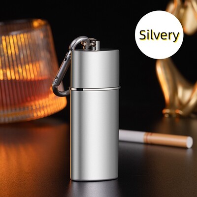 Nešiojama kišeninė peleninė su raktų pakabuku ugniai atspari metalinė peleninė Metalinė cigarų pelenų laikymo priemonė Lauko rūkymo pelenų laikiklis