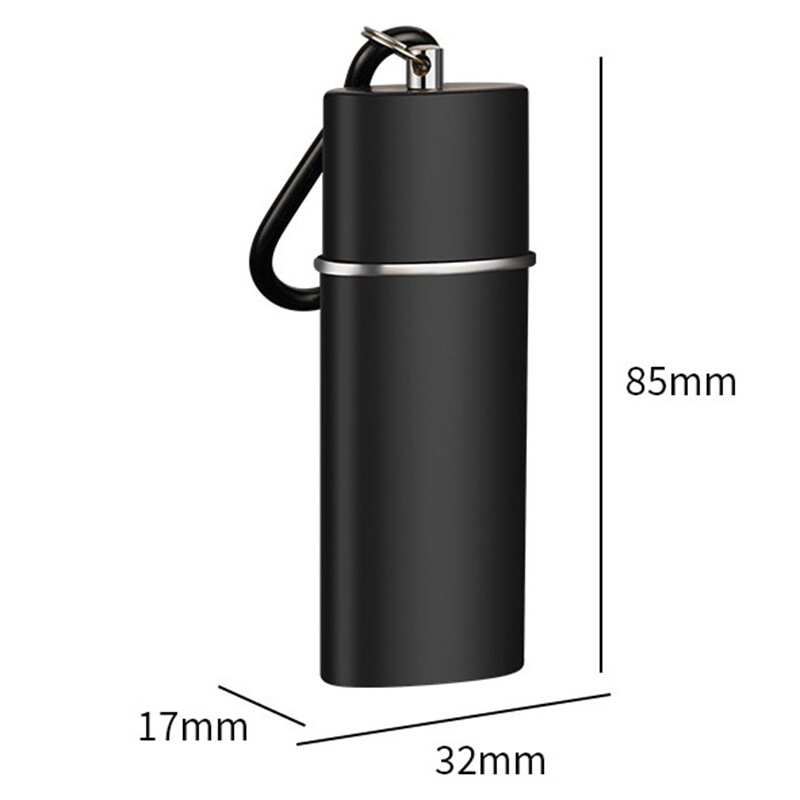 Nešiojama kišeninė peleninė su raktų pakabuku ugniai atspari metalinė peleninė Metalinė cigarų pelenų laikymo priemonė Lauko rūkymo pelenų laikiklis