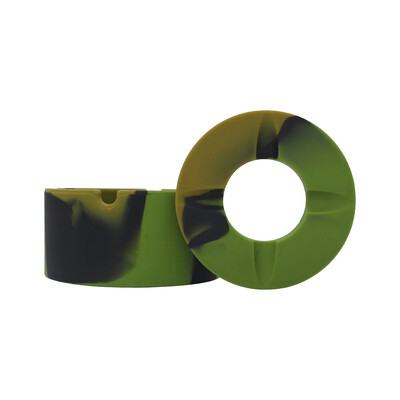 Apvali silikoninė peleninė Nauja didelio dydžio buitinė biuro dūmų taurė Pridėta nuo musių peleninė su dangteliu