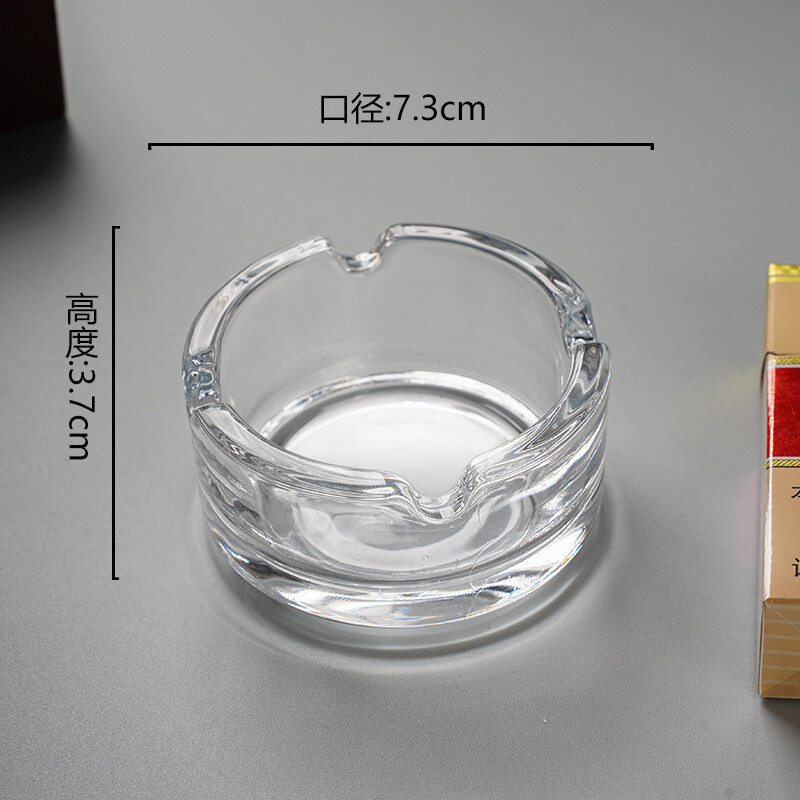 Scrumieră din sticlă fără plumb Bar Cameră de hotel Scrumieră de cristal Dormitor Suport creativ pentru cenușă pentru țigară