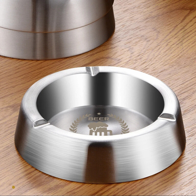 Lasergraveerimine tuhatoosi isikupärastamine sigari tuhaalus, paksendatud roostevabast terasest prügikonteiner kohandatud logo nimi