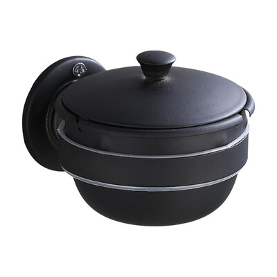 Sieninė nerūdijančio plieno peleninė sauga Maisto ir gėrimų sauga Namų vėjui atspari peleninė Nemokamai perforuojama kūrybinė peleninė su dangteliu