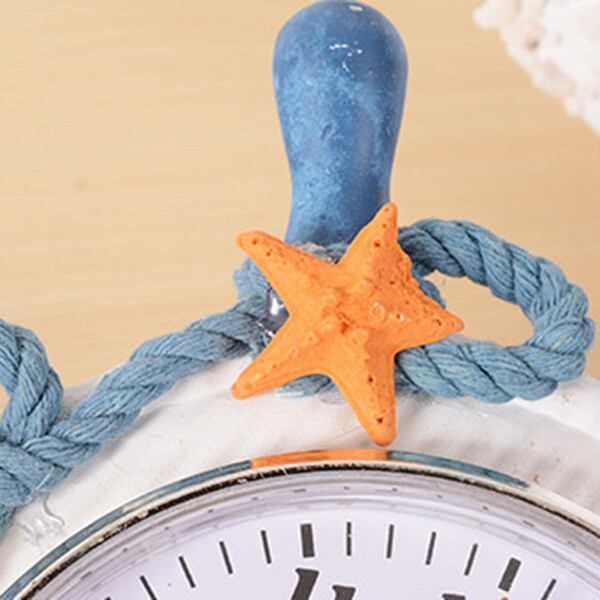 Nautical seinakell puidust rool koos köisdekooriga Wheel Beach Mereteemaline purjepaadi rataste sisekujundus Kodukaunistus