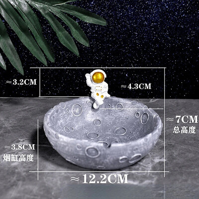 Scrumieră astronaut personalizată la modă Sala de biliard Zona de fumat Accesorii decorative de birou Depozitare Scrumieră portabilă