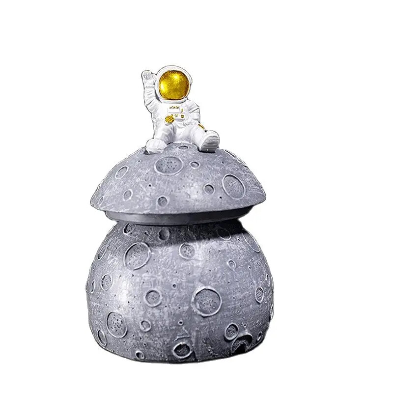 Scrumieră astronaut personalizată la modă Sala de biliard Zona de fumat Accesorii decorative de birou Depozitare Scrumieră portabilă