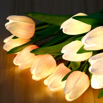 Φωτιστικό LED Tulip Night Simulation Flower Atmosphere Light Επιτραπέζιο Δωμάτιο Διακοσμητικό φωτιστικό Δώρο για φίλη