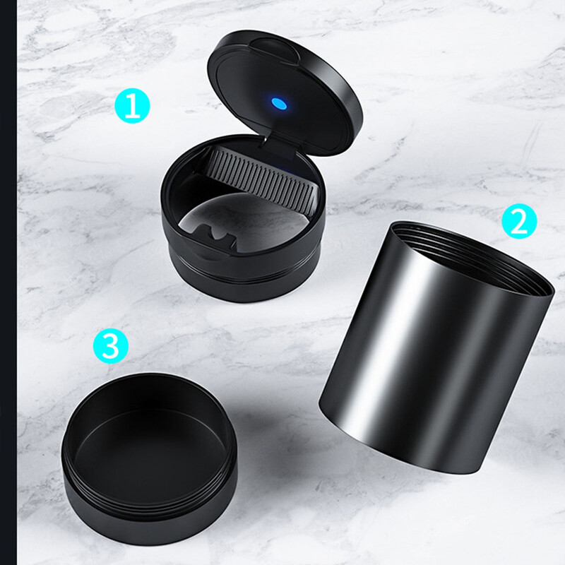 CHANCHAN Scrumieră din aliaj de fum Tendințe pentru sufragerie Cadouri pentru acasă Scrumieră pentru mașină ecologică Husă pentru țigări