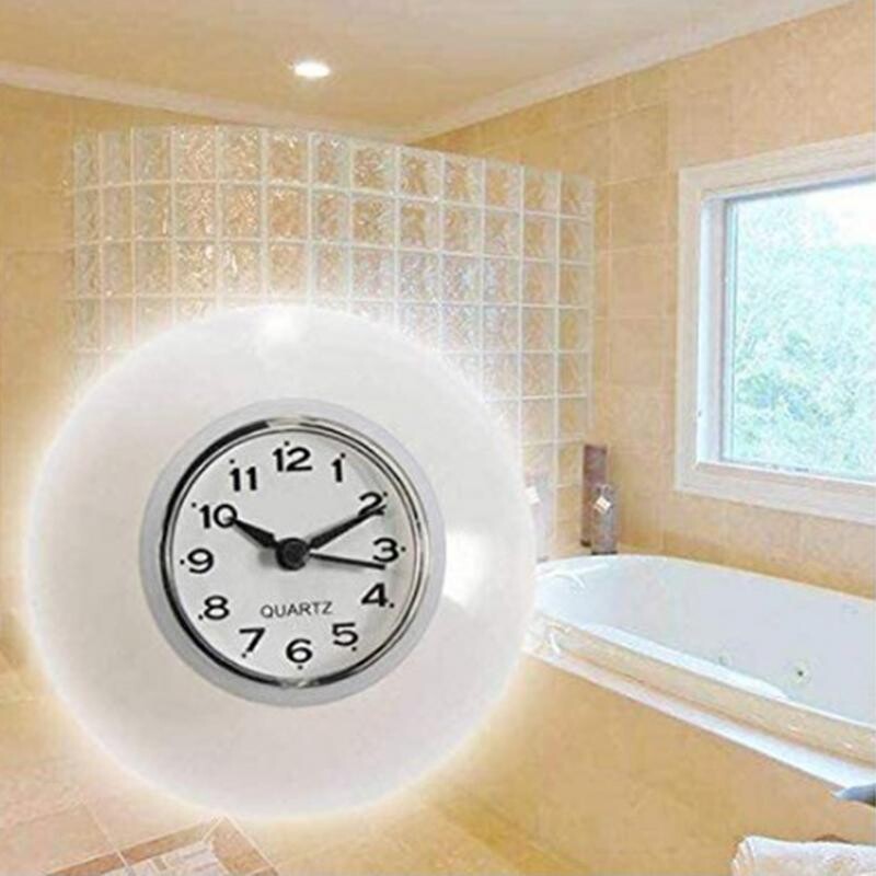 Vandeniui atsparus vonios laikrodis Tylus, netiksintys madingi sieniniai laikrodžiai Netiksėję Tyliai Lengvai skaitomas Didelis Laikrodis skirtas Patio vonios kambariui