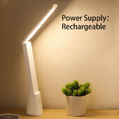 Αναδιπλούμενο Led Επιτραπέζιο Φωτιστικό Αφής Ρυθμιζόμενο για Έξυπνο Σπίτι Νυχτερινό Φως Υπνοδωμάτιο Φοιτητών που διαβάζει Επαναφορτιζόμενο Προστατευτικό Φως ματιών USB