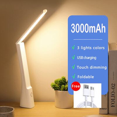 Αναδιπλούμενο Led Επιτραπέζιο Φωτιστικό Αφής Ρυθμιζόμενο για Έξυπνο Σπίτι Νυχτερινό Φως Υπνοδωμάτιο Φοιτητών που διαβάζει Επαναφορτιζόμενο Προστατευτικό Φως ματιών USB