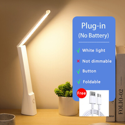 Αναδιπλούμενο Led Επιτραπέζιο Φωτιστικό Αφής Ρυθμιζόμενο για Έξυπνο Σπίτι Νυχτερινό Φως Υπνοδωμάτιο Φοιτητών που διαβάζει Επαναφορτιζόμενο Προστατευτικό Φως ματιών USB